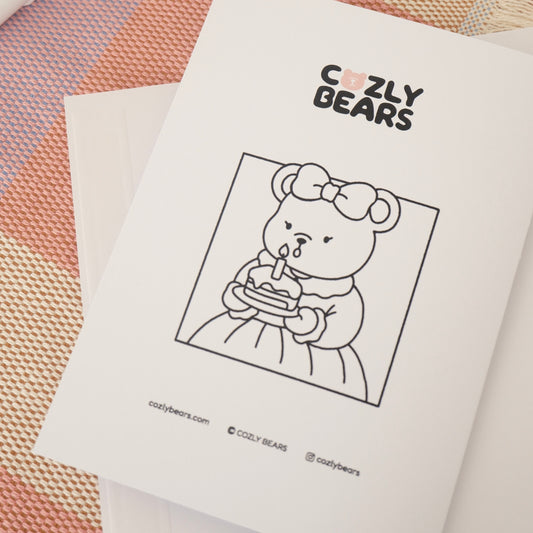 COLORING CARD • BIRTHDAY SURPRISE