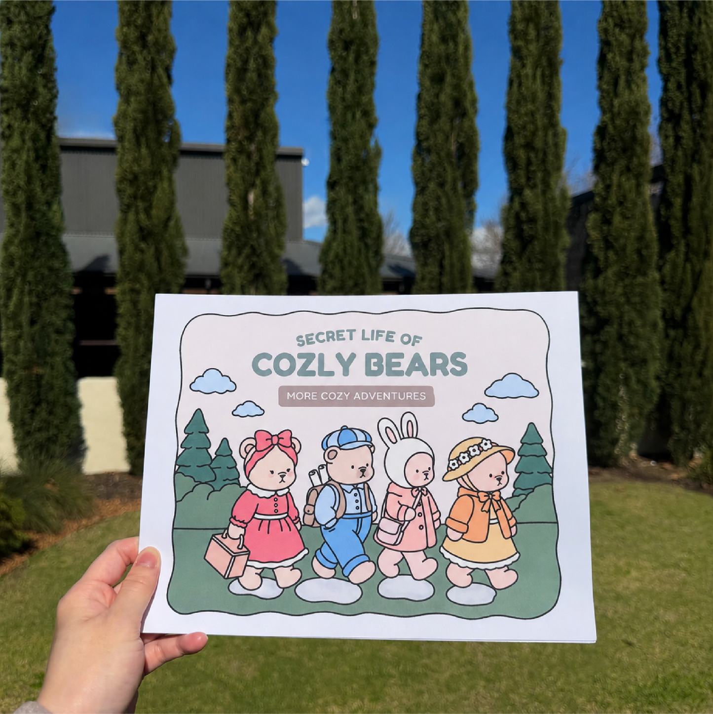 (NEW) DIGITAL COLORING BOOK • THE SECRET LIFE OF COZLY BEARS • More Cozy Adventures
